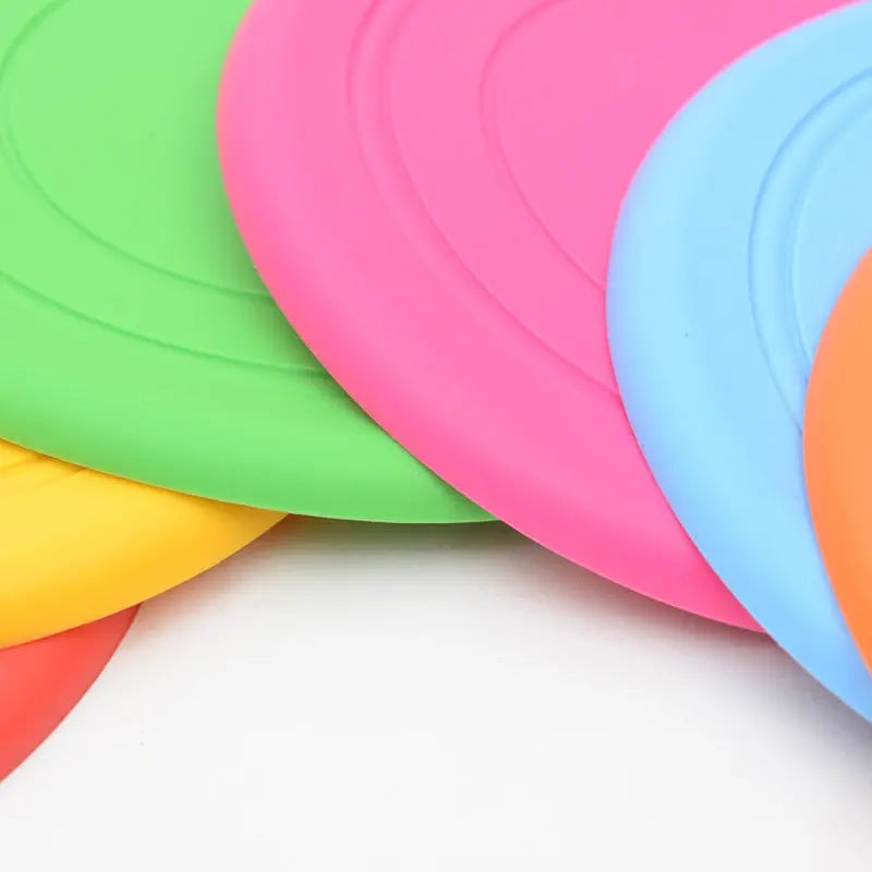 colorful dog toy Colorful Silicone Flying Disk Dog Toy - Ultimate Fun Companion WLP Company