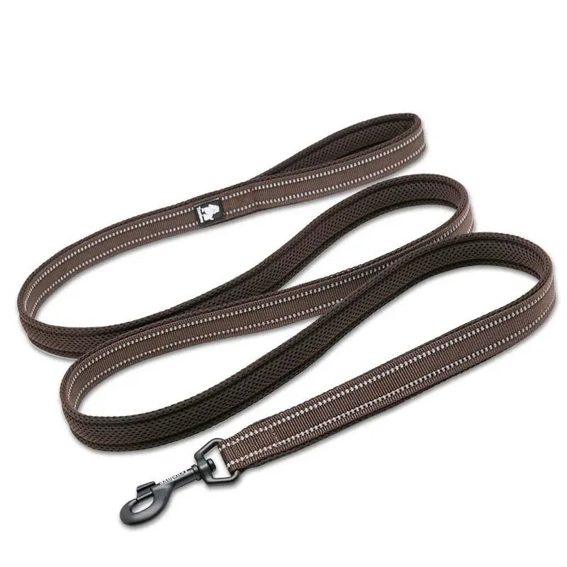 soft dog leash Nylon Dog Leash with Reflective Stripes WLP Company