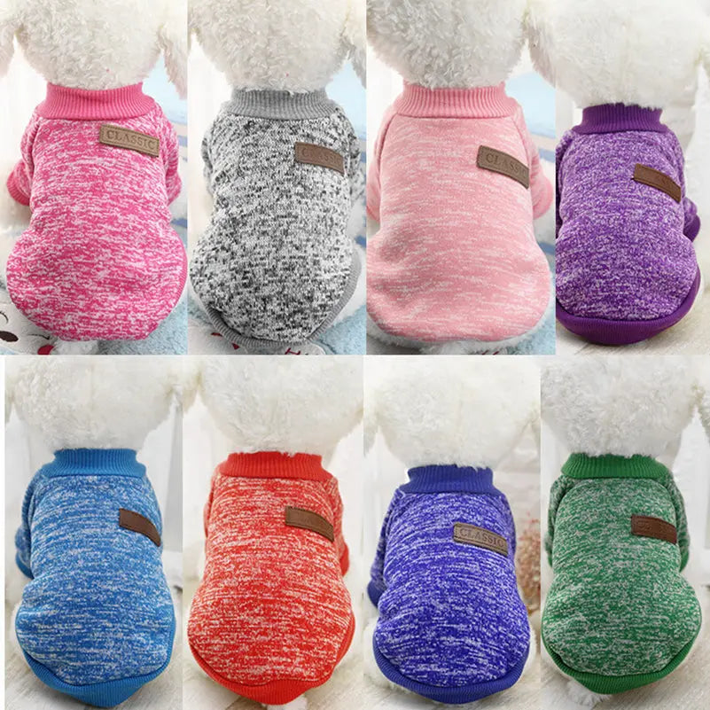 dog sweater Warm Cotton Melange Color Dog’s Sweater WLP Company