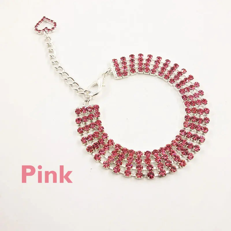 rhinestone pet collar Rhinestone Pet's Collar with Necklace - Stylish & Durable WLP Company
