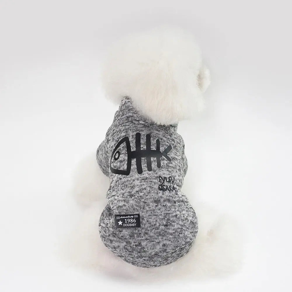 Stylish Fish Printed Dog Jacket - Fun Fashion for Your Furry Friend WLP Company