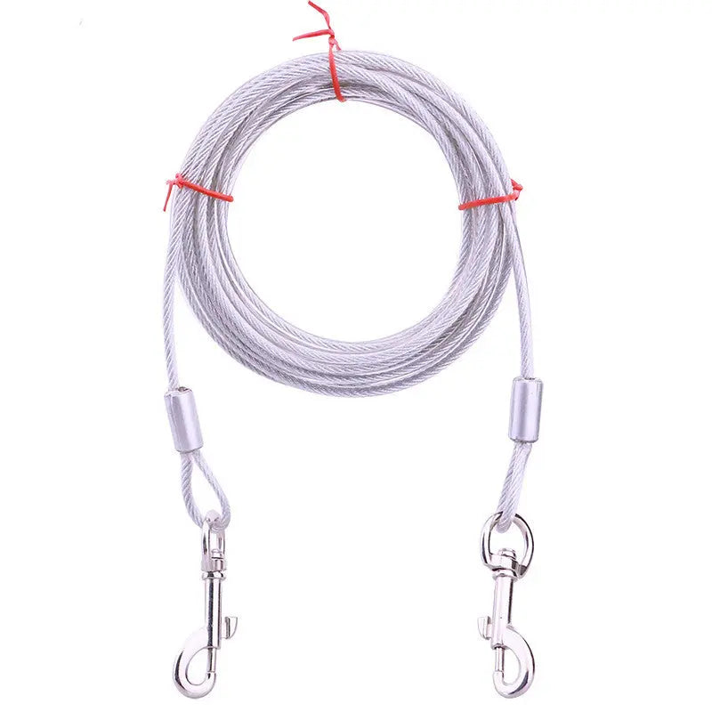 Outdoor Anti-Bite Tie Out Cable - Stainless Steel WLP Company