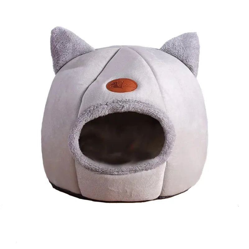 Cozy House Bed with Cat Ears - The Purrfect Comfort Companion WLP Company