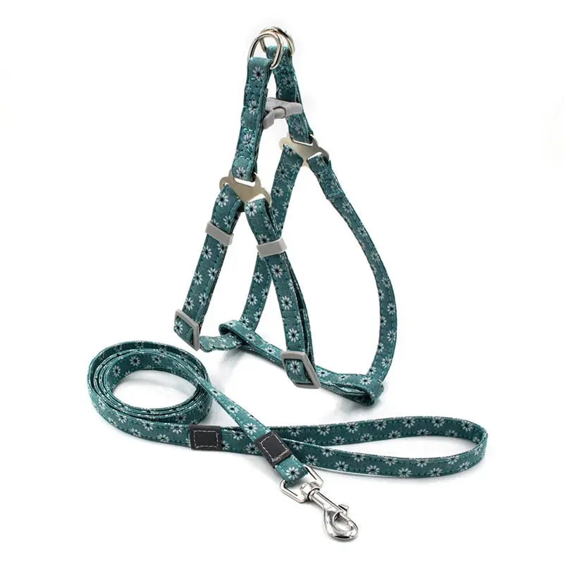 dog harness Boho Print Harness with Leash WLP Company
