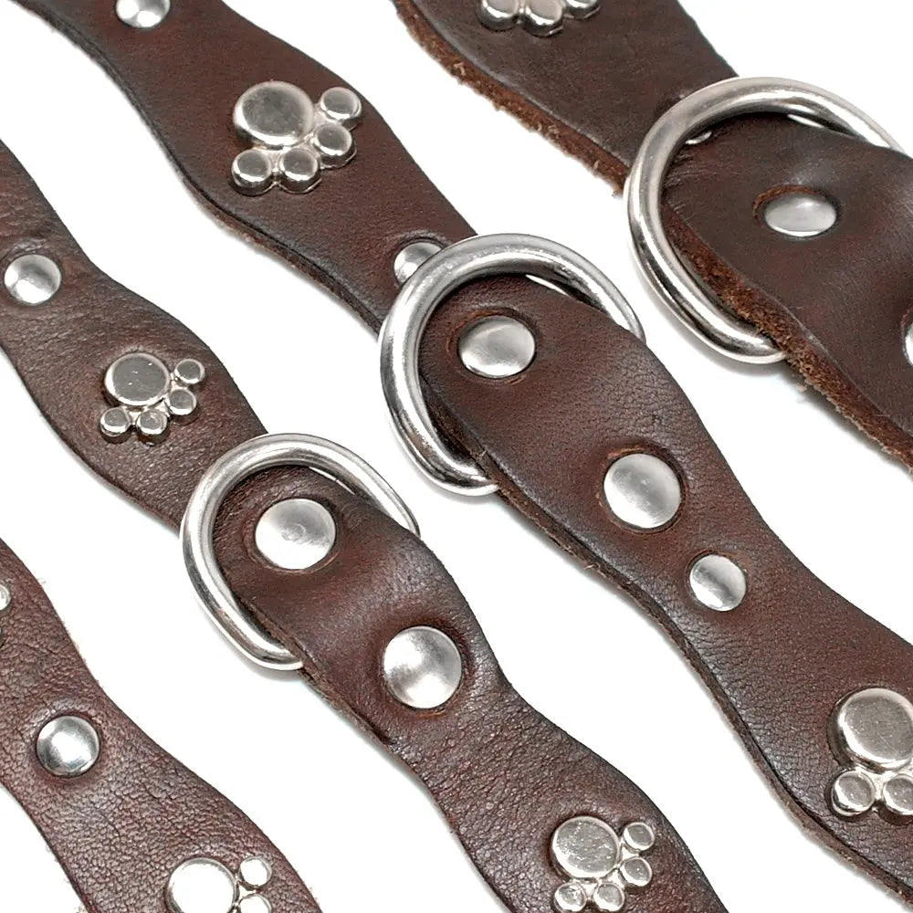premium leather dog collar Genuine Leather Dog Collar - Timeless Elegance & Comfort WLP Company