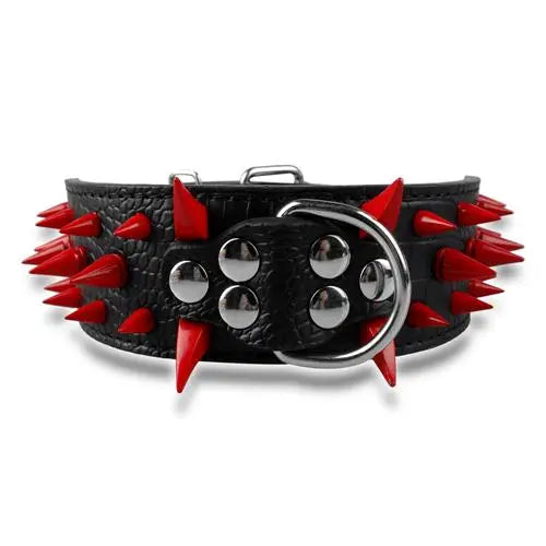 Spiked Leather Dog Collar WLP Company