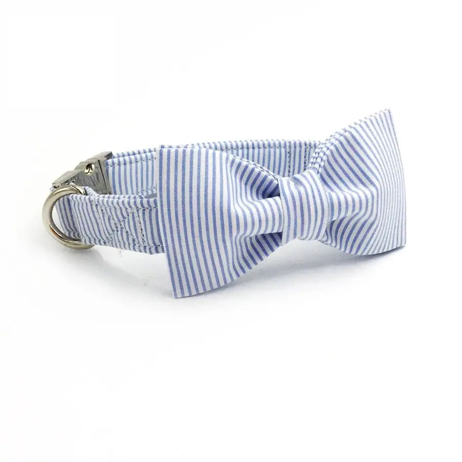 dog collar Stylish & Durable Dog's Striped Collar and Leash Set WLP Company
