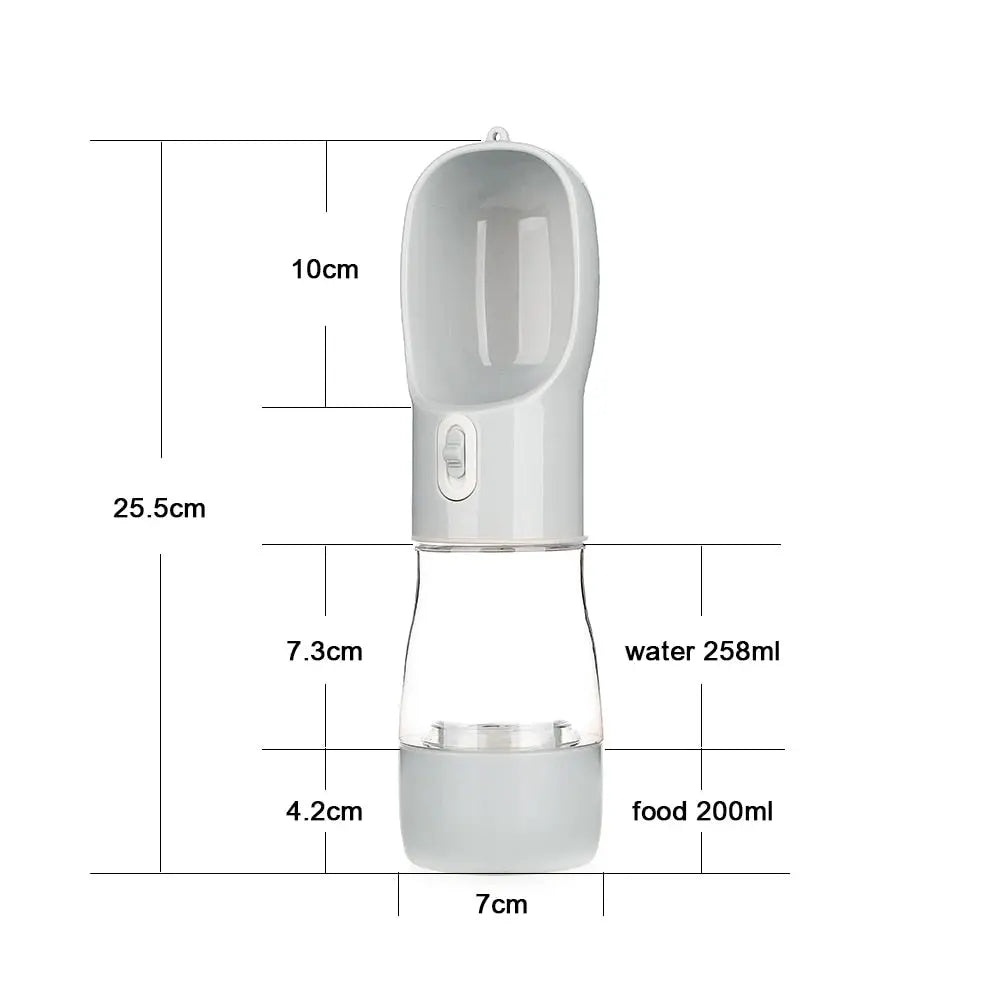 dog travel water bottle Water Bottle with Spoon WLP Company