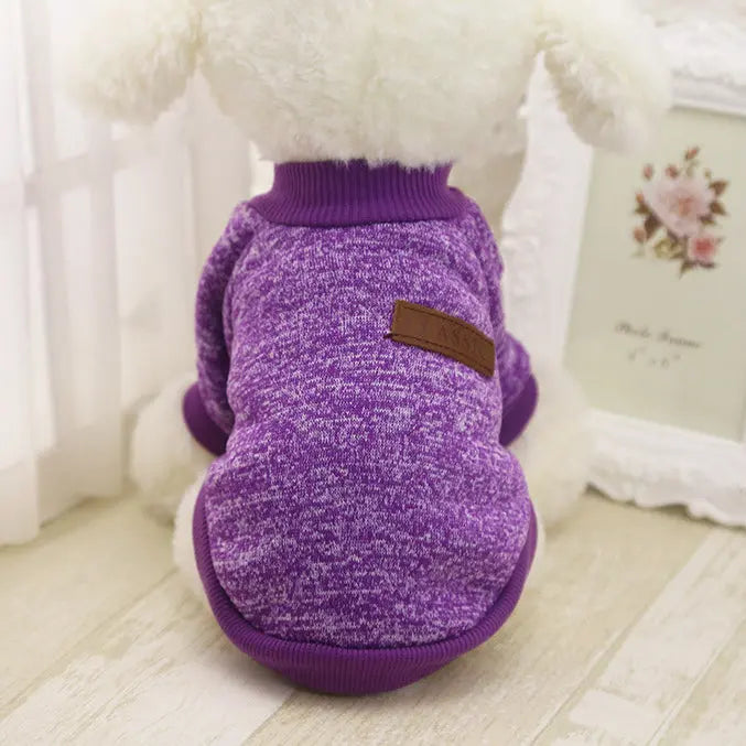 dog sweater Warm Cotton Melange Color Dog’s Sweater WLP Company