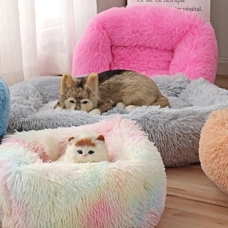 Dogs Long Plush Solid Bed WLP Company