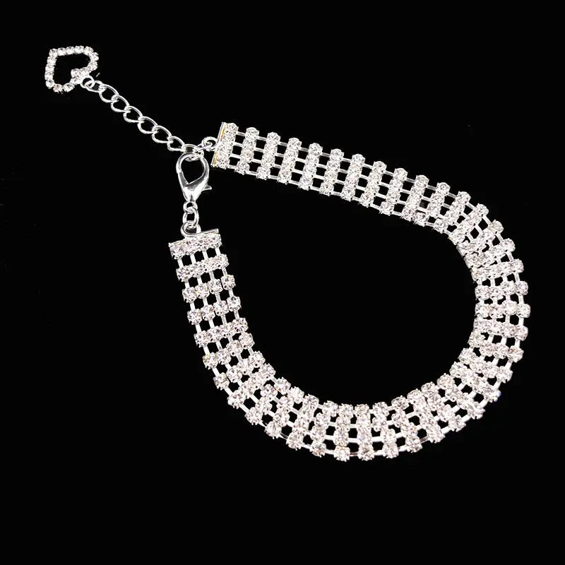 rhinestone pet collar Rhinestone Pet's Collar with Necklace - Stylish & Durable WLP Company