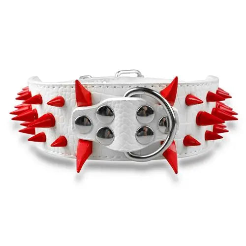 Spiked Leather Dog Collar WLP Company