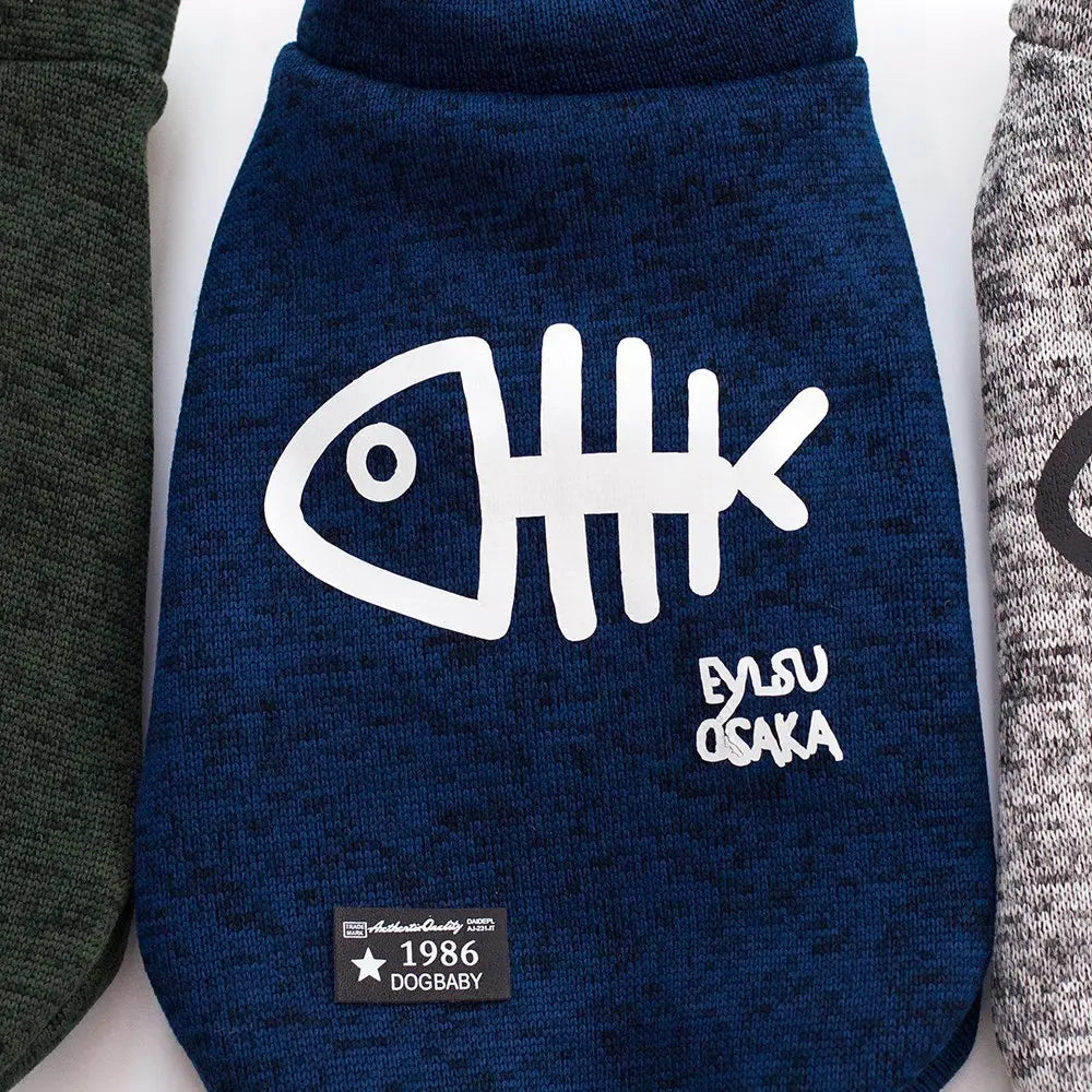 Stylish Fish Printed Dog Jacket - Fun Fashion for Your Furry Friend WLP Company