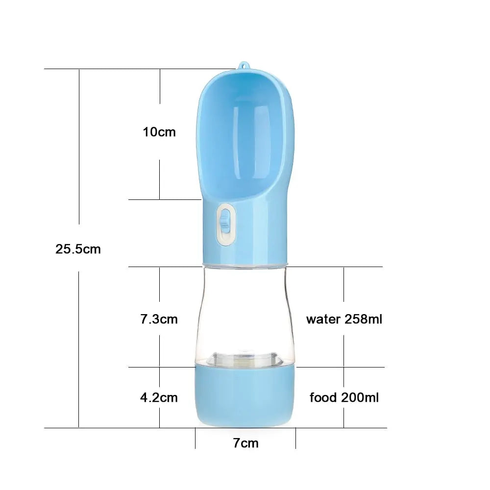 dog travel water bottle Water Bottle with Spoon WLP Company