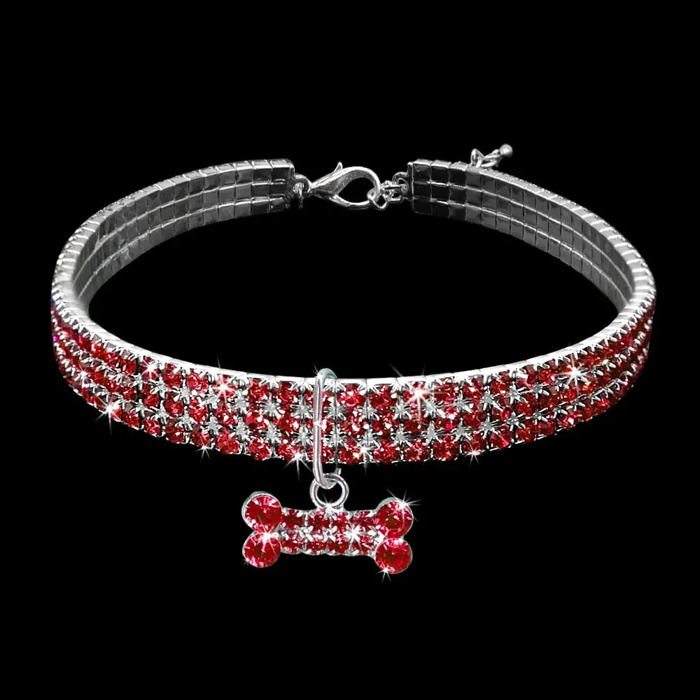 Shiny Crystal Collar for Small Dogs WLP Company