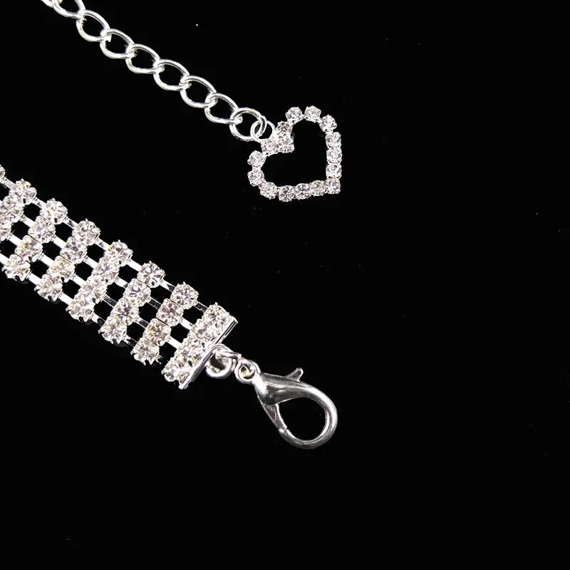 rhinestone pet collar Rhinestone Pet's Collar with Necklace - Stylish & Durable WLP Company