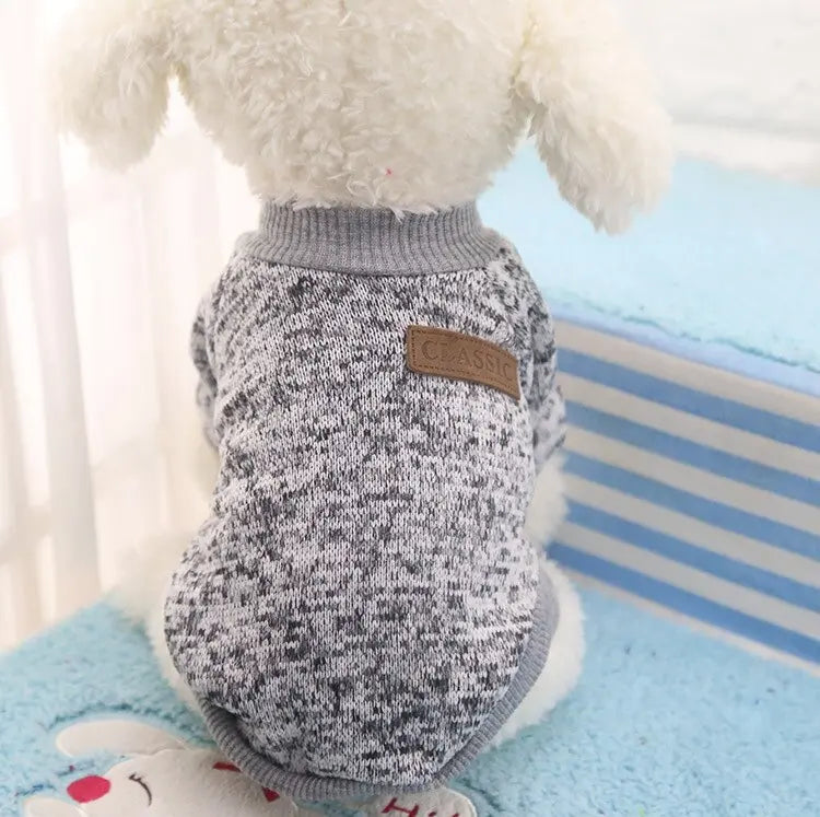 dog sweater Warm Cotton Melange Color Dog’s Sweater WLP Company