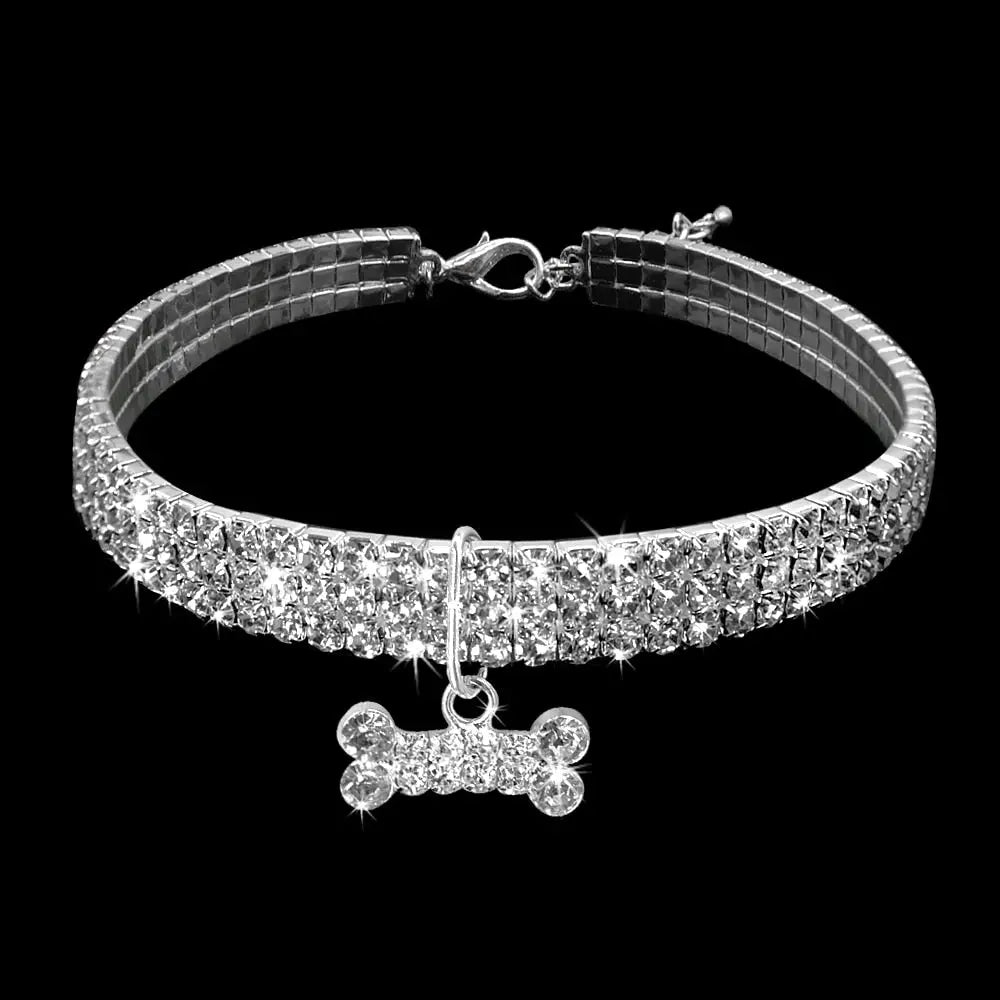 Shiny Crystal Collar for Small Dogs WLP Company