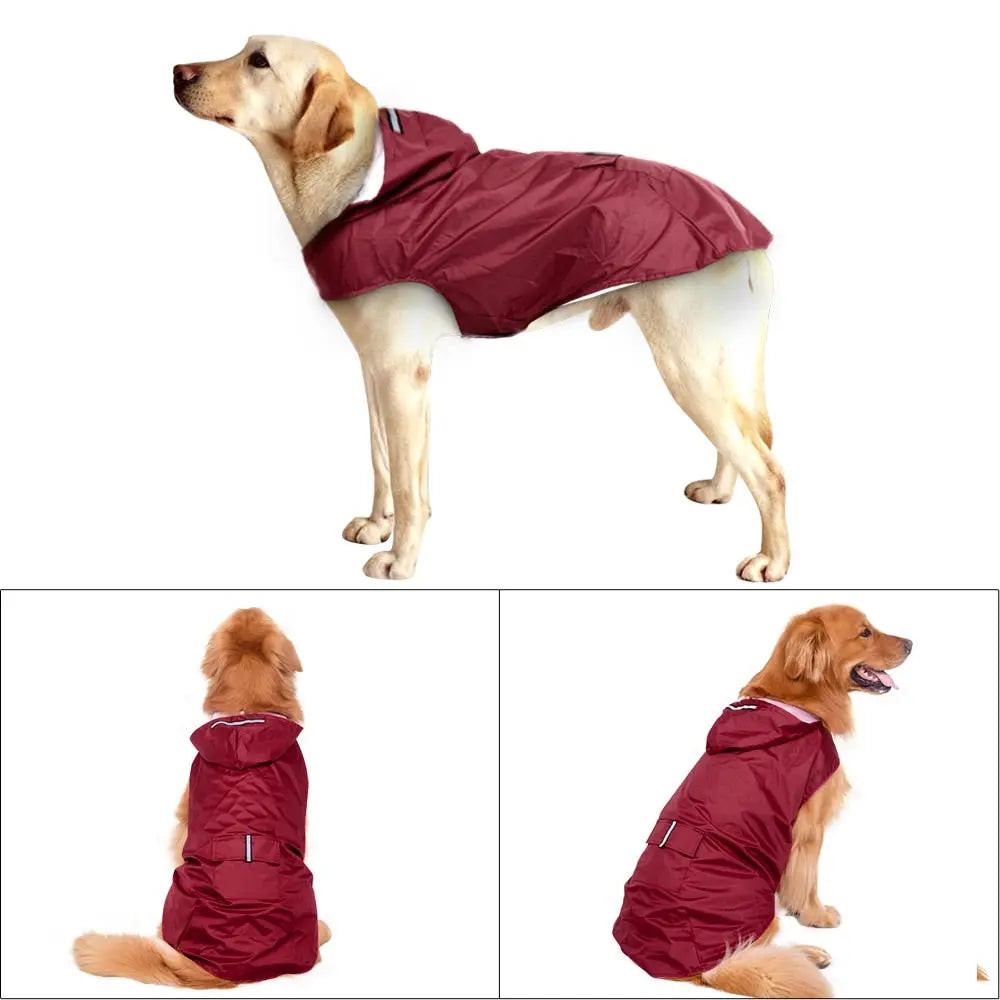 Large Hooded Dog Raincoat WLP Company
