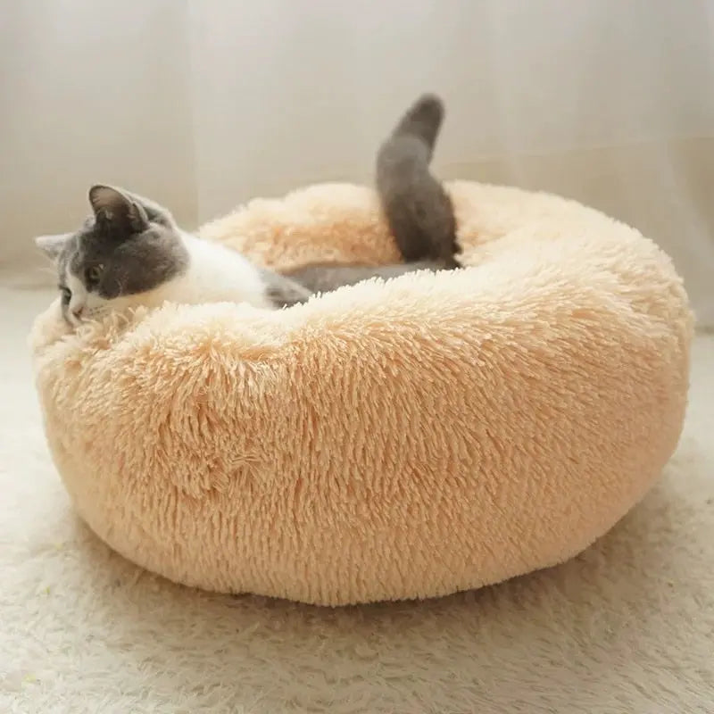 fluffy pet bed Pet's Round Shaped Fluffy Bed WLP Company