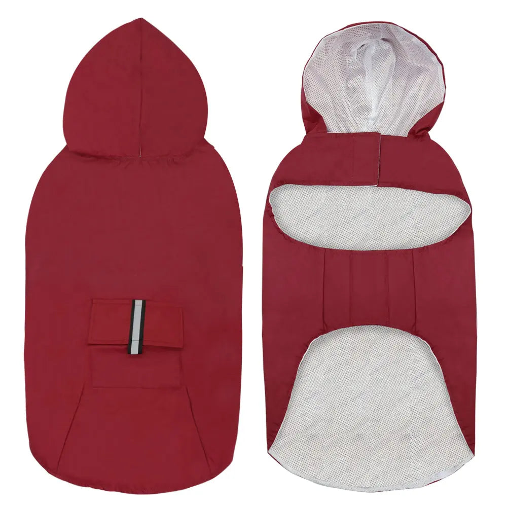 Large Hooded Dog Raincoat WLP Company