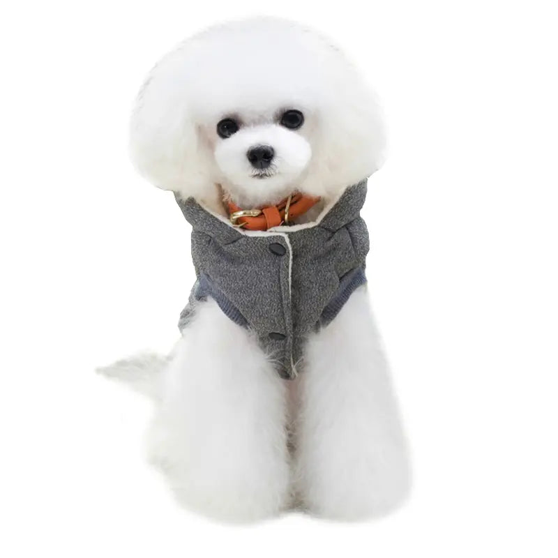 cute dog vest Comfortable Winter Hooded Dog's Vest - 100% Cotton Round Neck WLP Company