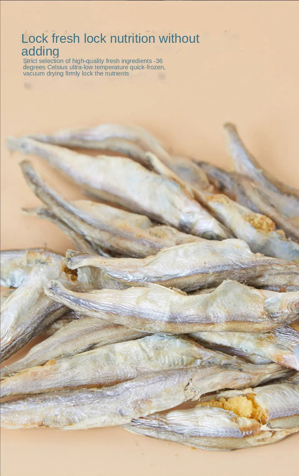 freeze-dried fish Freeze-dried spring fish, cat snacks, dried small fish, pet dogs, freeze-dried beautiful hair and teeth cleaning WLP Company