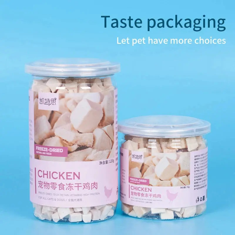 Pet Snacks Canned Freeze-Dried Chicken, Duck, Beef, and Quail Eggs WLP Company