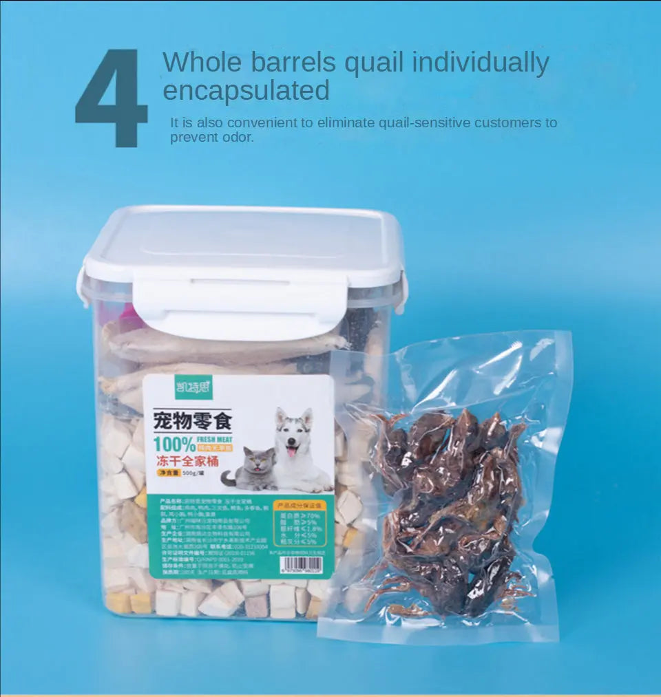 freeze-dried fish Freeze-dried spring fish, cat snacks, dried small fish, pet dogs, freeze-dried beautiful hair and teeth cleaning WLP Company