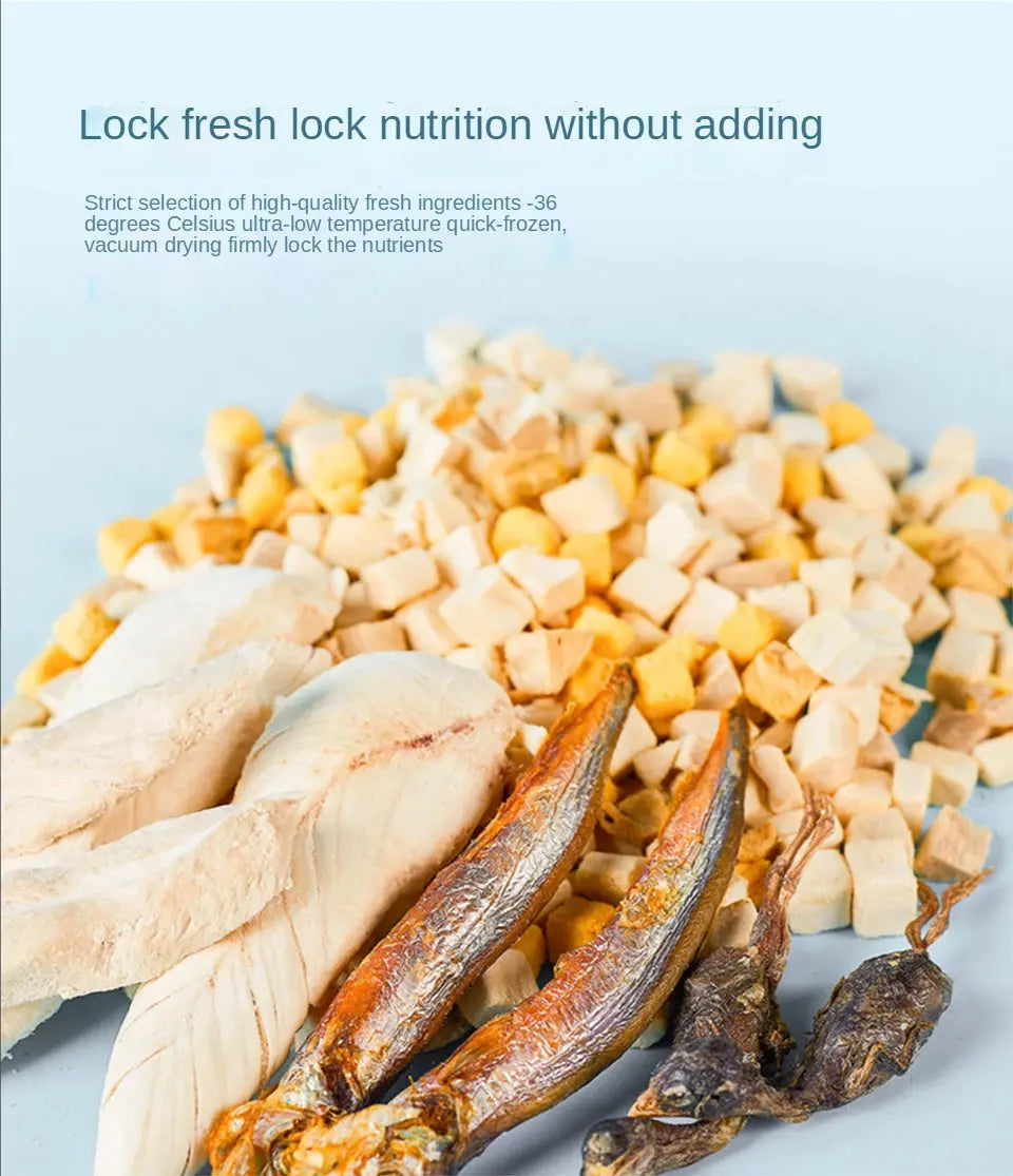 Pet Snacks Canned Freeze-Dried Chicken, Duck, Beef, and Quail Eggs WLP Company