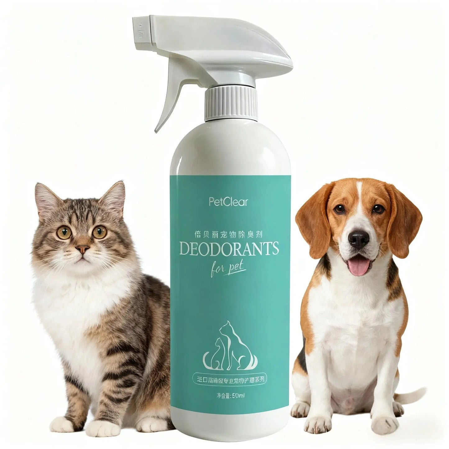 pet deodorizing spray PETCLEAR 500ml Deodorizing Spray for Dogs And Cats Odor Eliminating Pet Body Odor Remover Gentle Formula Pet Deodorizing Product WLP Company