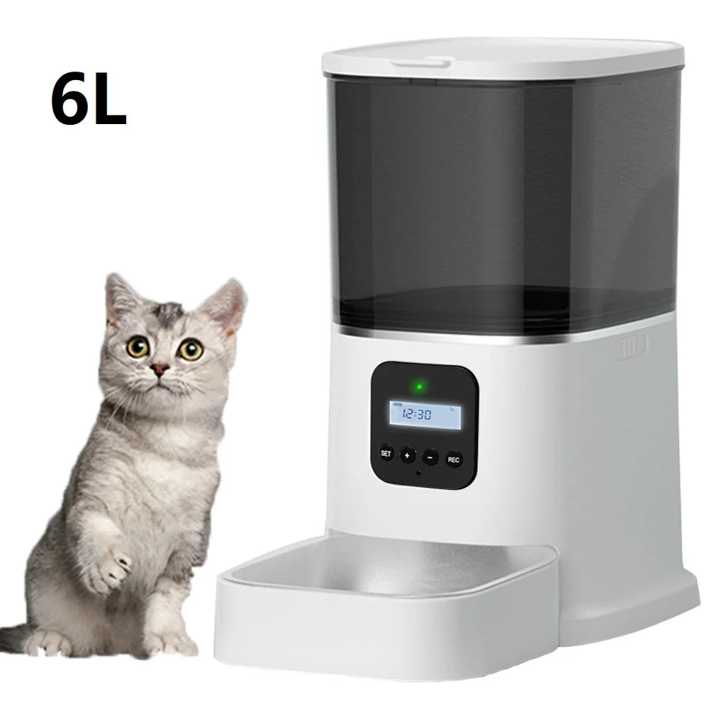 Iseebiz 3L Automatic Pet Feeder With Voice Record - Smart Feeding Solution