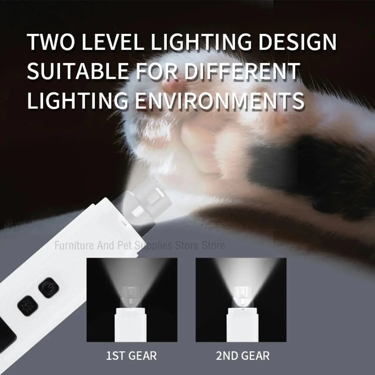 Electric Dog Nail Clippers for Dog Nail Grinders Rechargeable USB Charging LED Light Pet Quiet Cat Paws Nail Grooming Supplies WLP Company