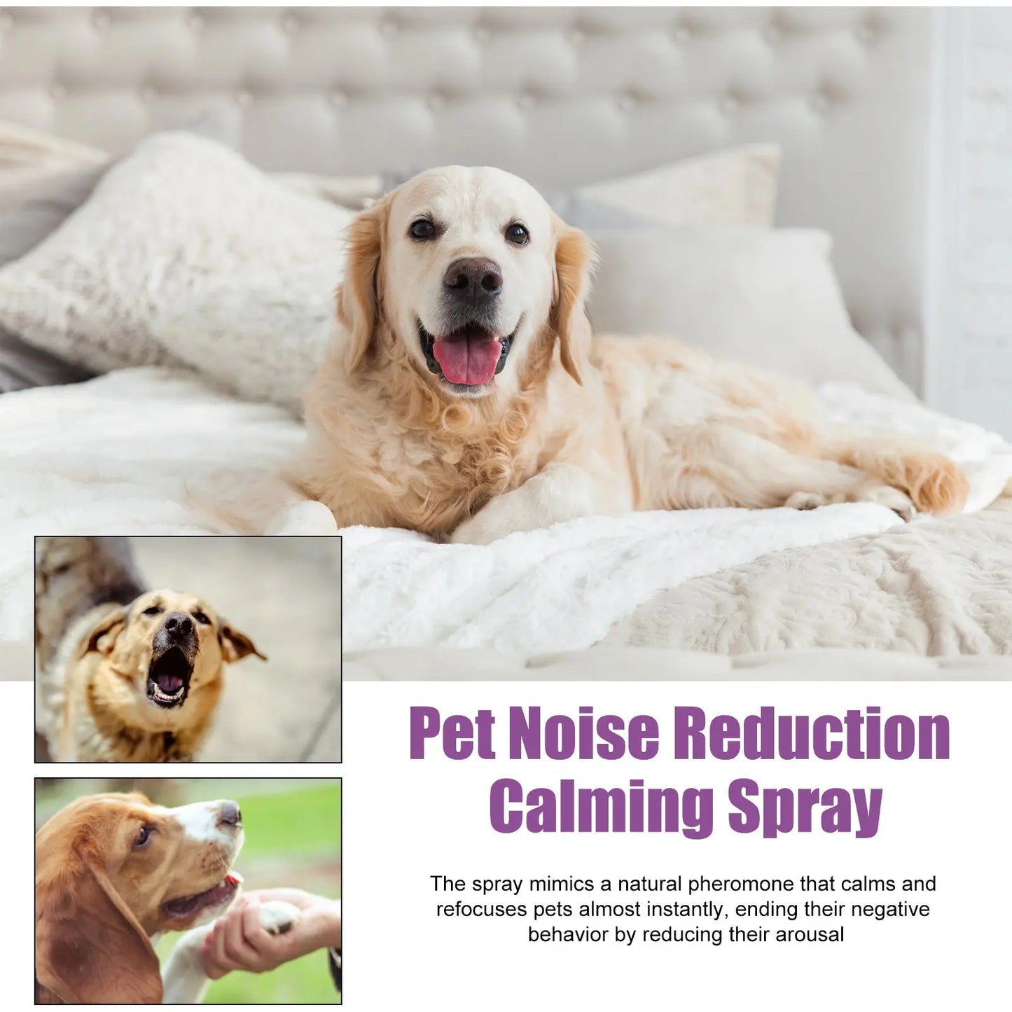 Pets Calming Spray Prevent Howling Relieve Stress Spray Manage Emotions Scratching Fighting Prevention Cat Anti-anxiety Liquid WLP Company