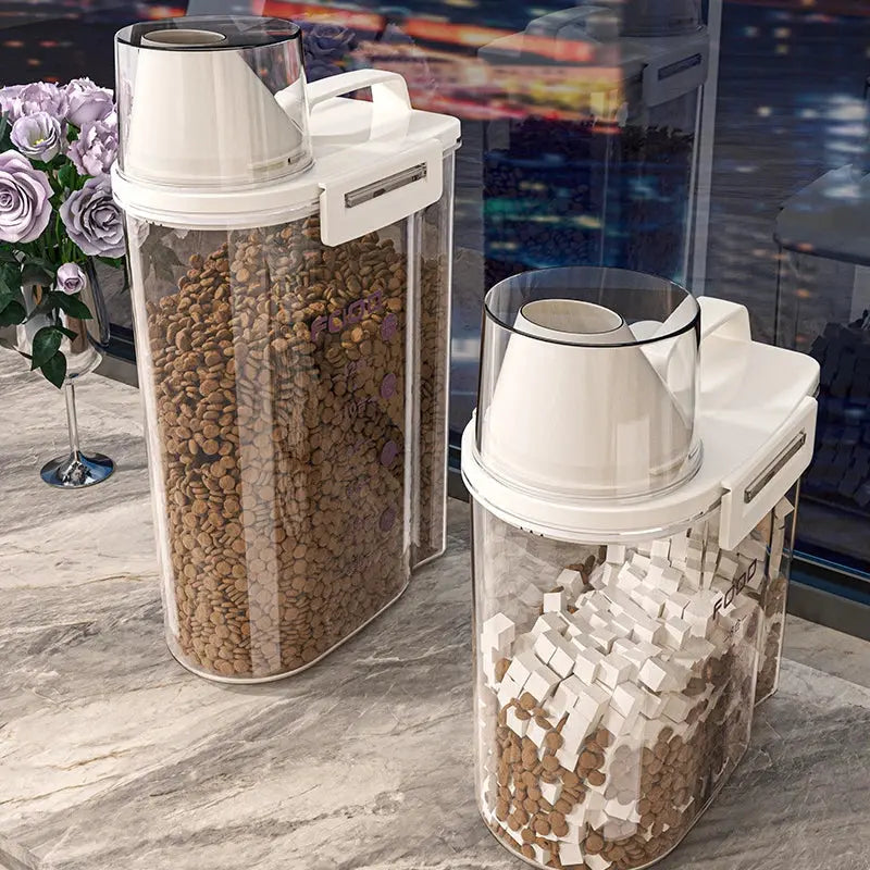 Sealed Cat Food Storage Bucket Vacuum Preservation Tank for Dog Food Moisture-proof and Dehumidifying Pet Dog Snack Storage Box WLP Company