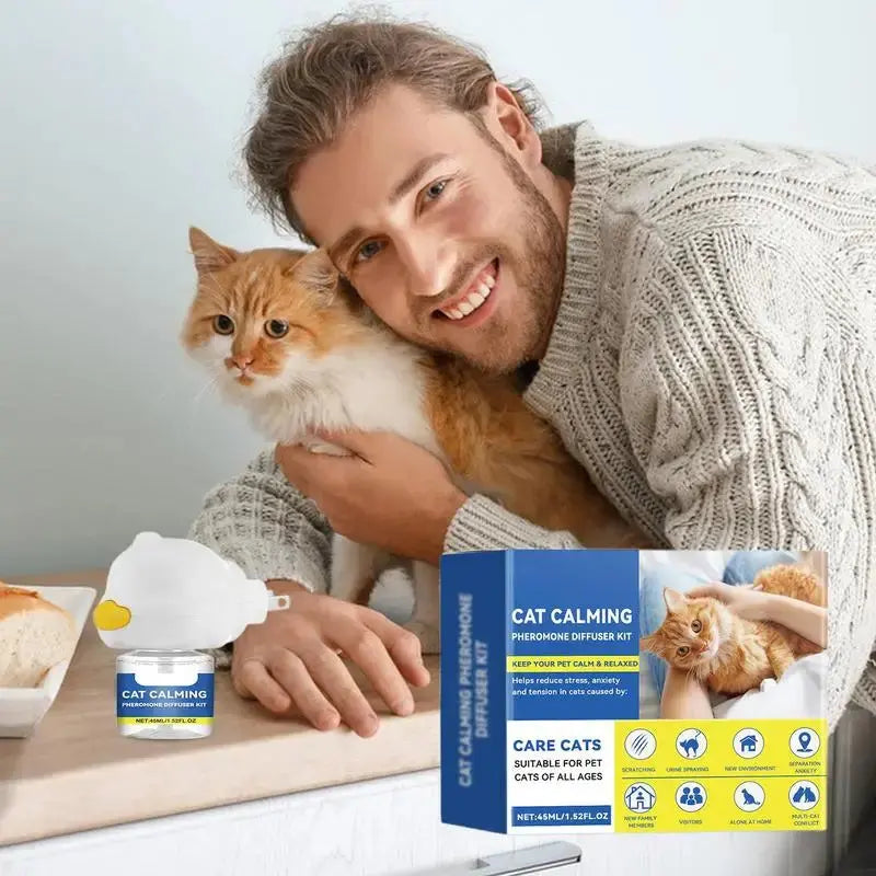 Pet Pheromones Calming Diffuser Cat Emotion Diffuser 45ml Natural Pheromone Diffuser Calm Relaxing Pets Pheromone Plug-in WLP Company