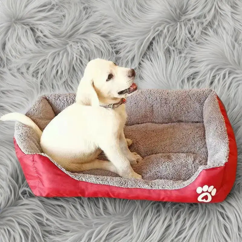 warm pet bed Waterproof Fleece Pet Bed - Ultimate Comfort for Your Furry Friend WLP Company