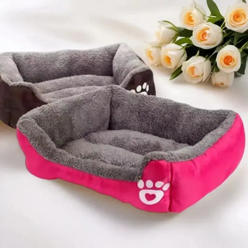 warm pet bed Waterproof Fleece Pet Bed - Ultimate Comfort for Your Furry Friend WLP Company