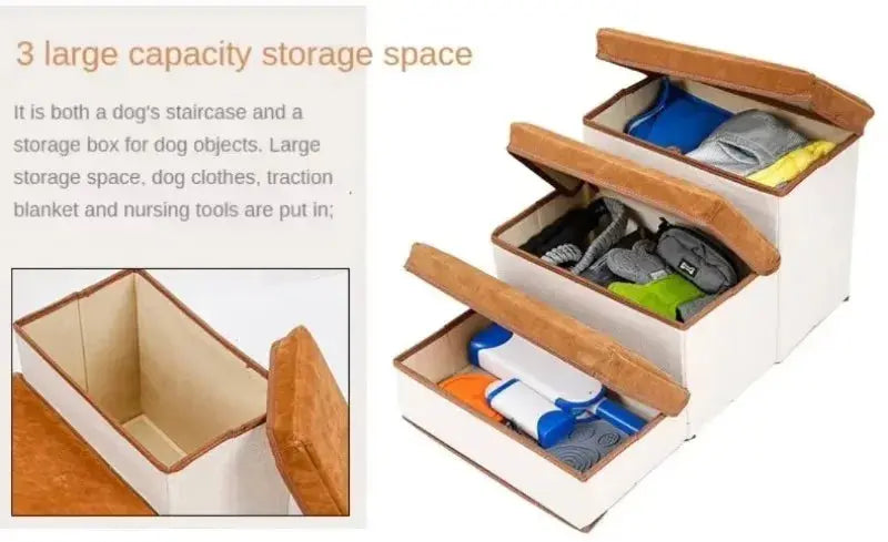 Pet Climbing Ladder: Foldable and Non-Slip Storage Solution for Indoor Use WLP Company