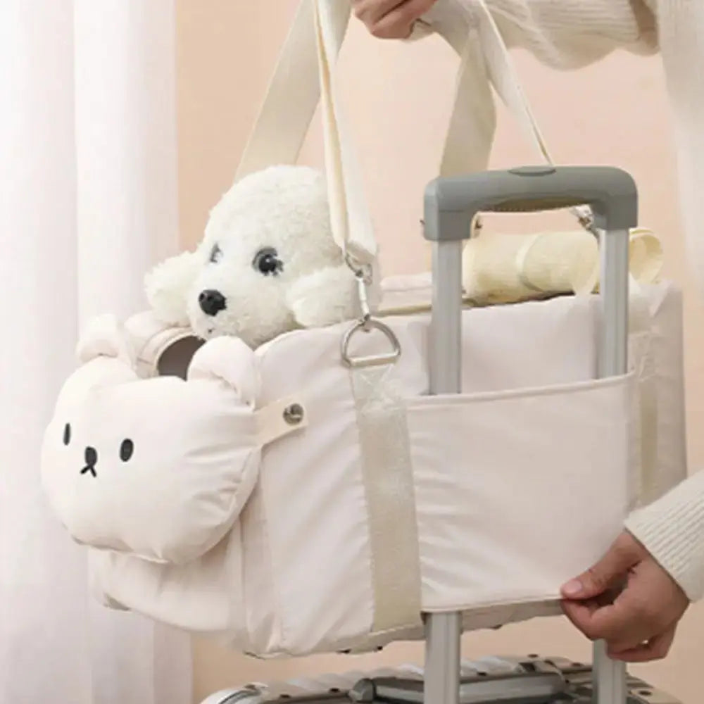 pet car seat New Cute Pet Car Luggage Large Capacity Multifunction Pet Car Safety Seat Convenient Dog Car Backpack Outdoor Travel WLP Company