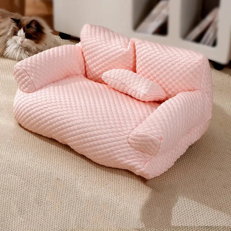 custom pet bed Cooling Pet Bed Breathable Washable Dog Cat Sofa Couch Bed With Pillows Dog Accessories WLP Company
