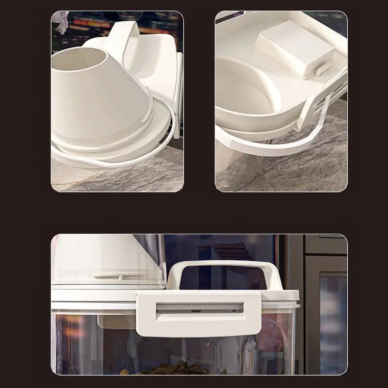 Sealed Cat Food Storage Bucket Vacuum Preservation Tank for Dog Food Moisture-proof and Dehumidifying Pet Dog Snack Storage Box WLP Company