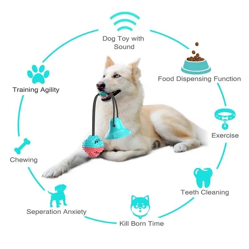 Dog Chew Toys Dog Chiew/Leaking Food Ball with Ropes WLP Company