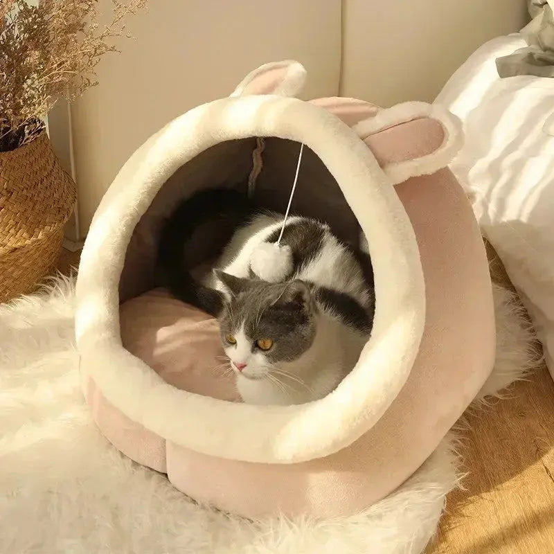 Cat Bed Washable Cave House - Ultimate Comfort & Warmth for Your Feline WLP Company