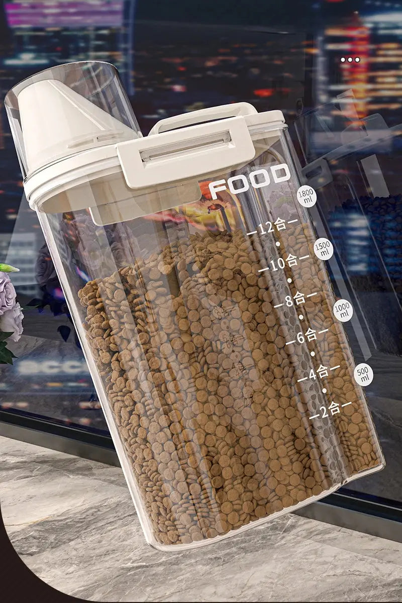Sealed Cat Food Storage Bucket Vacuum Preservation Tank for Dog Food Moisture-proof and Dehumidifying Pet Dog Snack Storage Box WLP Company