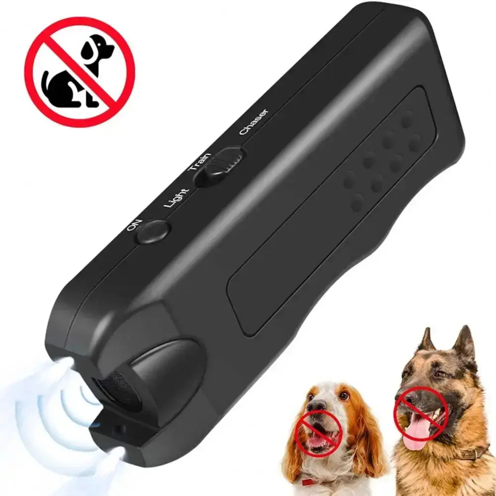 Portable Dog Deterrent Electronic Dog Repeller Ultrasonic Dog Repeller with Led Effective for Dogs Anti-barking Training Device WLP Company