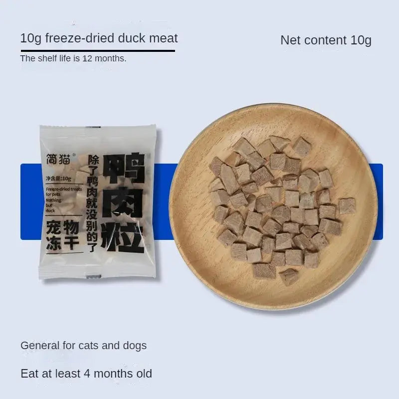 pet snacks Freeze-Dried Snacks: Chicken, Duck, Raw Bone Meat for Dogs and Cats WLP Company
