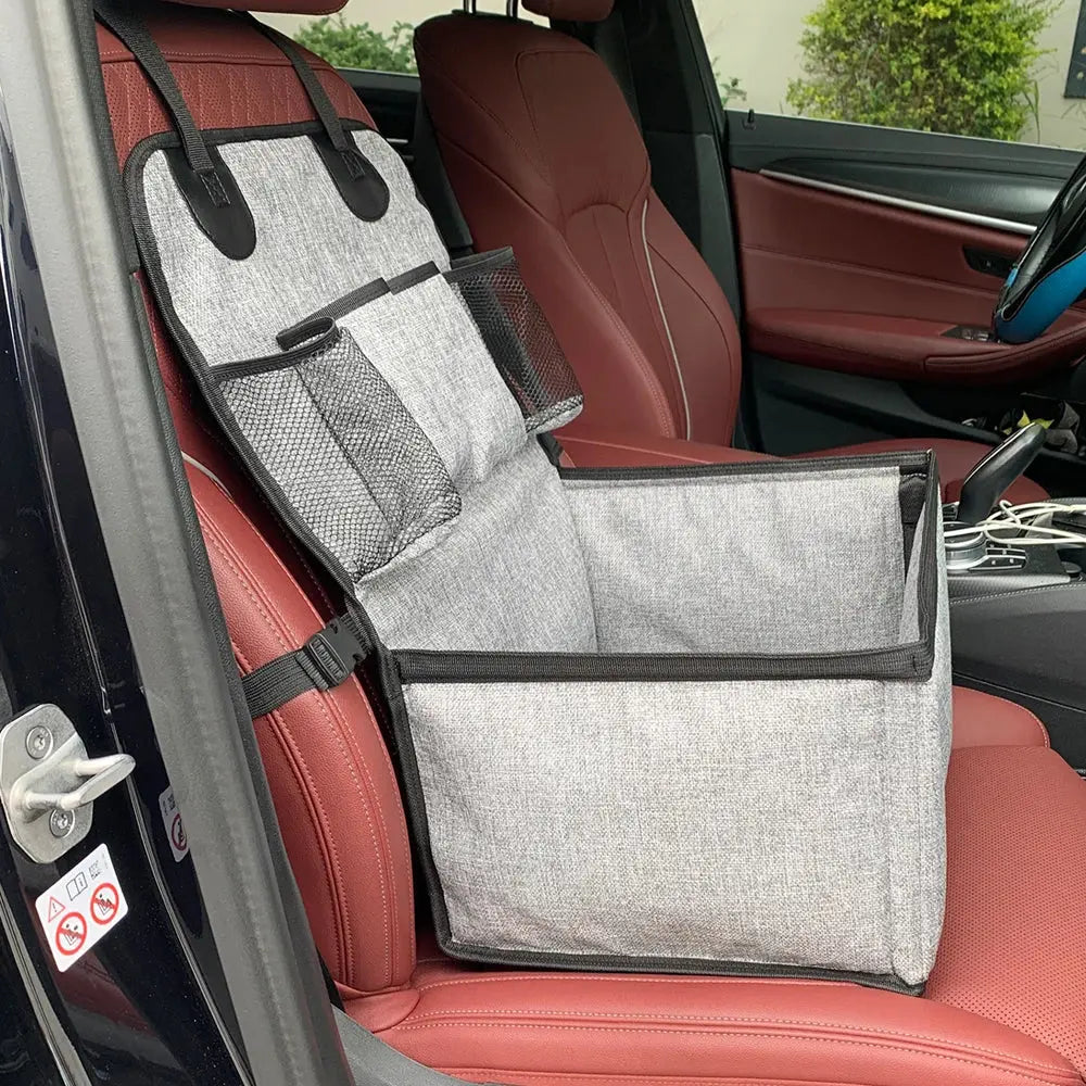 Dog Car Seat, Puppy Booster Seat for Car Front Seat with Storage Pockets, Pet Booster Car Seat for Small to Medium Dog WLP Company