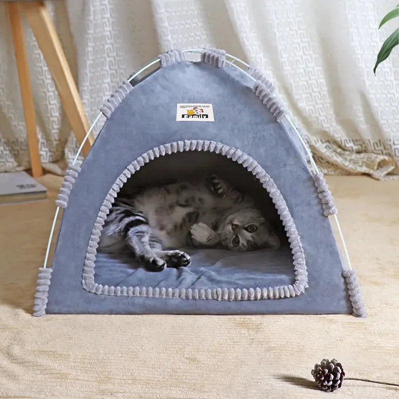 Foldable Cat House Pet Tent Four Seasons Universal Cat and Dog Pet Nest Summer Cool Mat Outdoor Portable Foldable Breathable WLP Company