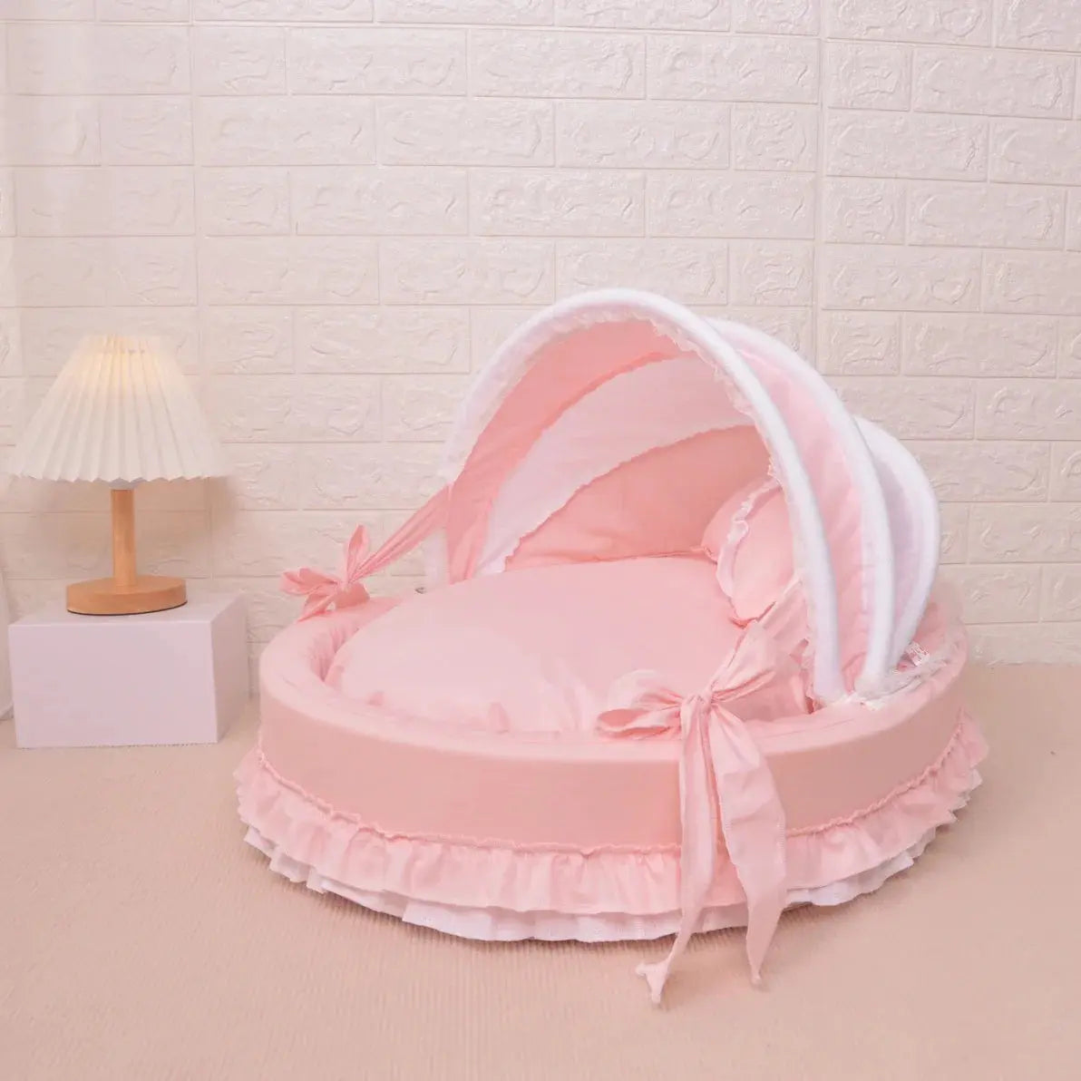 High-End Comfort Luxury Pet Bed - Coral Velvet Cradle with Aluminum Bracket WLP Company